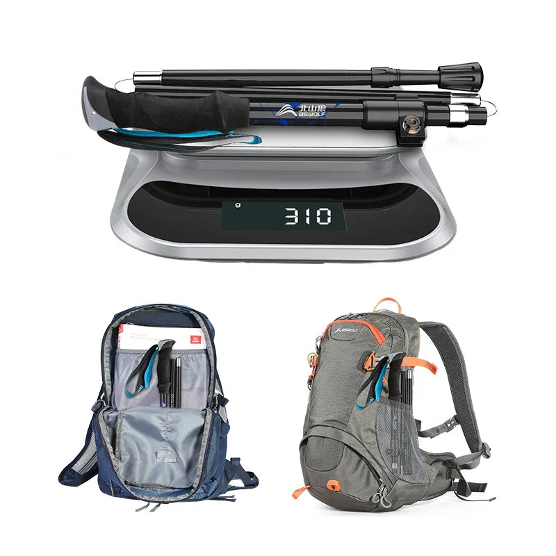 BSWOLF 2Pcs Ultralight Trekking Poles Walking Sticks Hiking