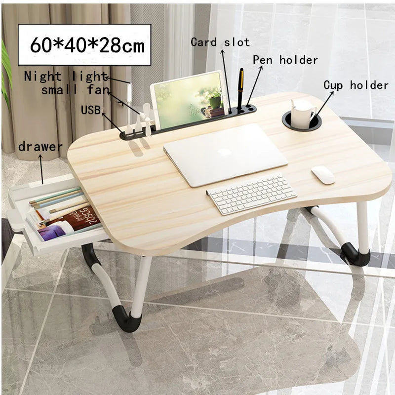 Home Folding Laptop Desk for Bed & Sofa