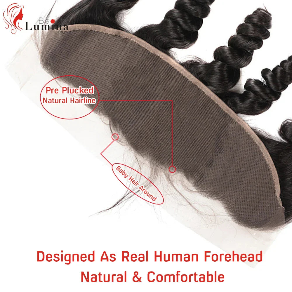 Loose Wave Frontal 13x4 Swiss Lace Frontal Ear
