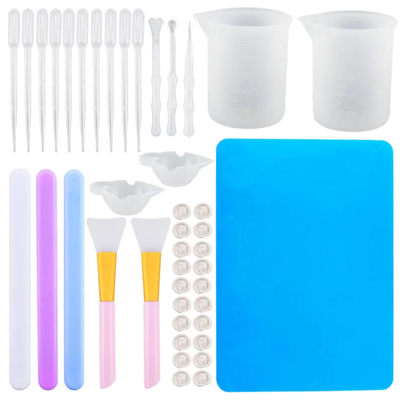 Epoxy Resin Accessories Kit With 3 Layers Box