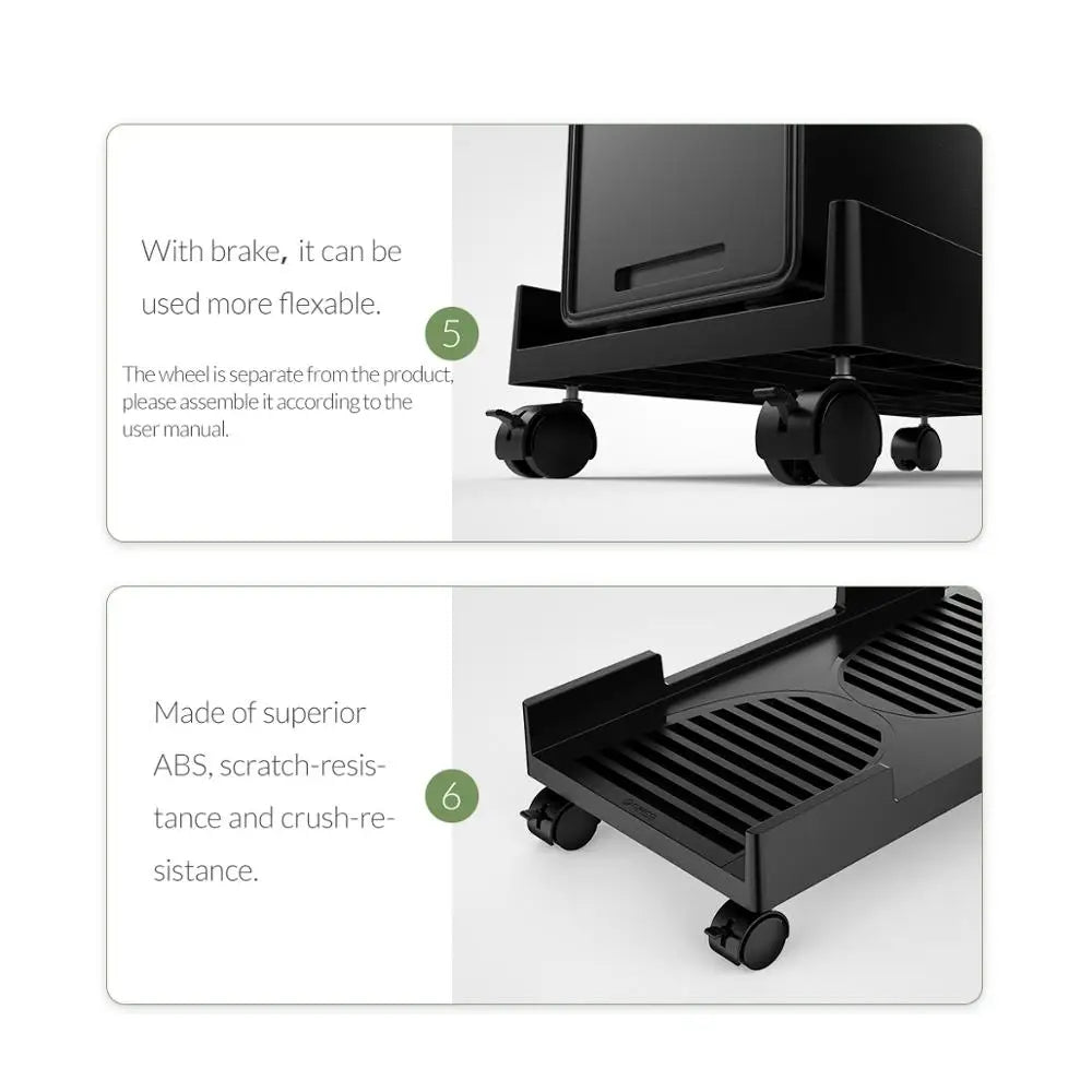 ORICO Mobile Adjustable Computer Tower Holder Computer CPU