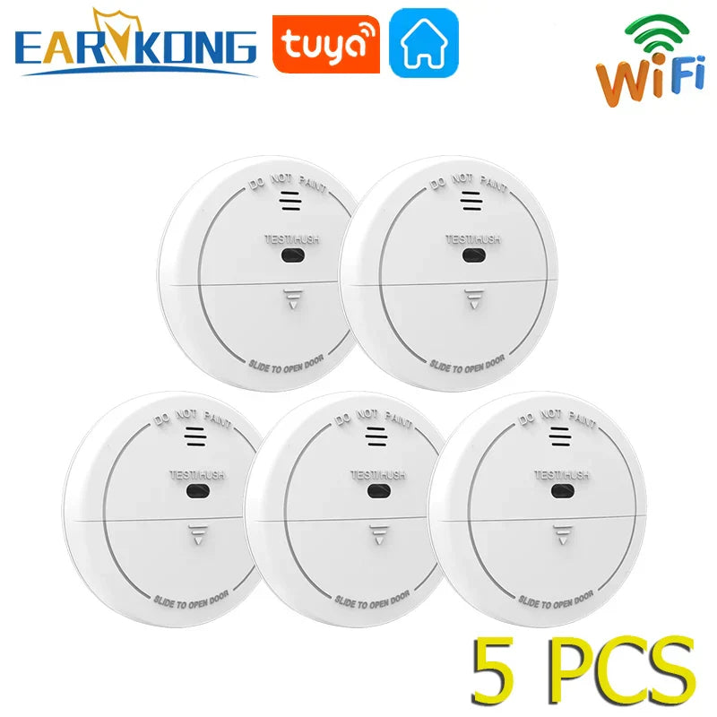 Tuya WiFi Smoke Sensor Fire Protection Top Smoke