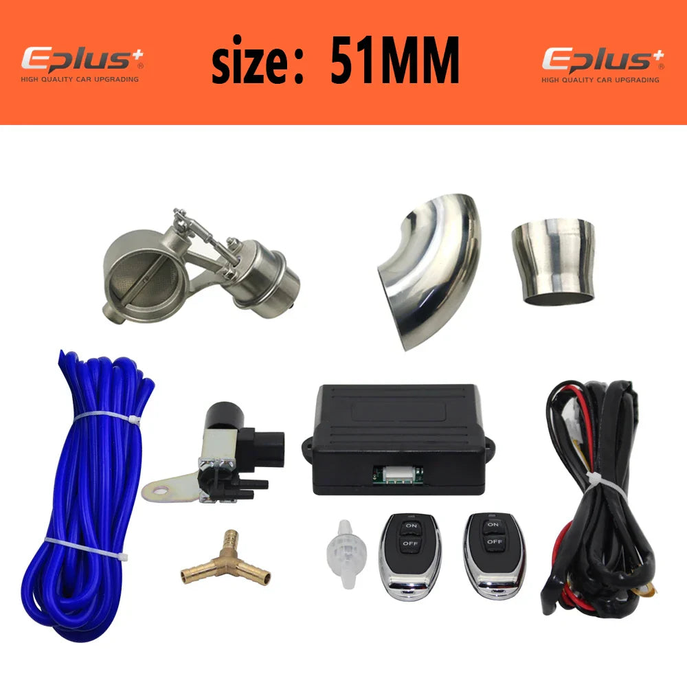 EPLUS Car Exhaust Pipe Control Valve Sets Vacuum