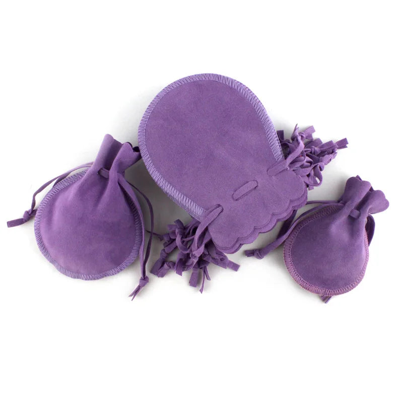 Wedding Bags with Candy Bag Can Custom Logo 50pcs/lot 7×9cm 9×12cm Jewelry Packaging Macarons Drawstring Good Velvet Gift Bags