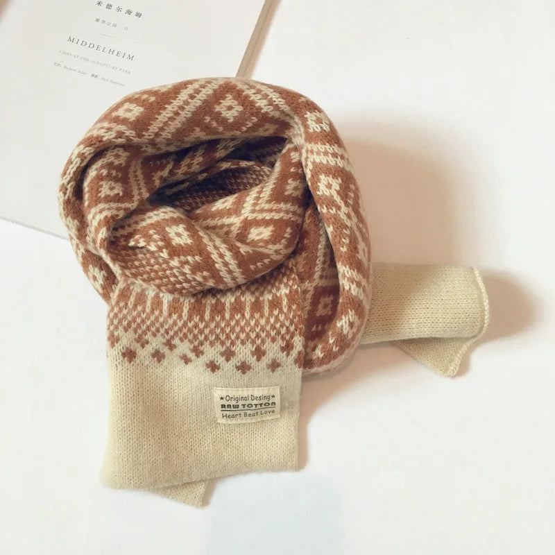 Winter Children Scarf Knitted Wool Scarf For Kids