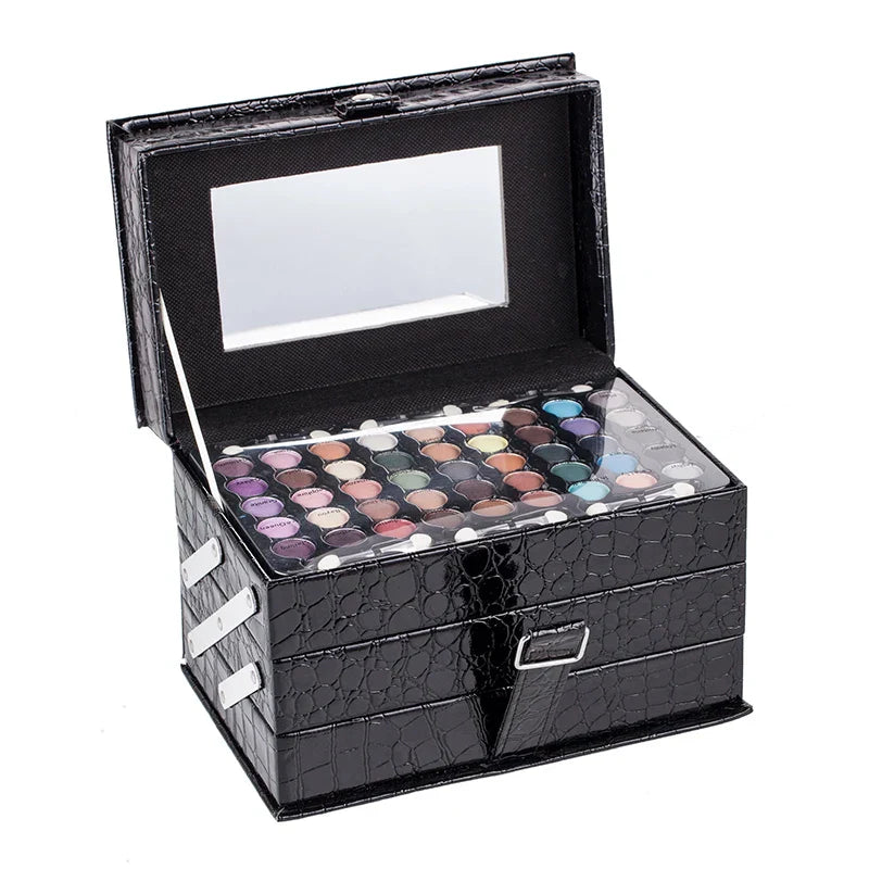 DUER LIKA Black Pattern Portable Professional 45Color Eye