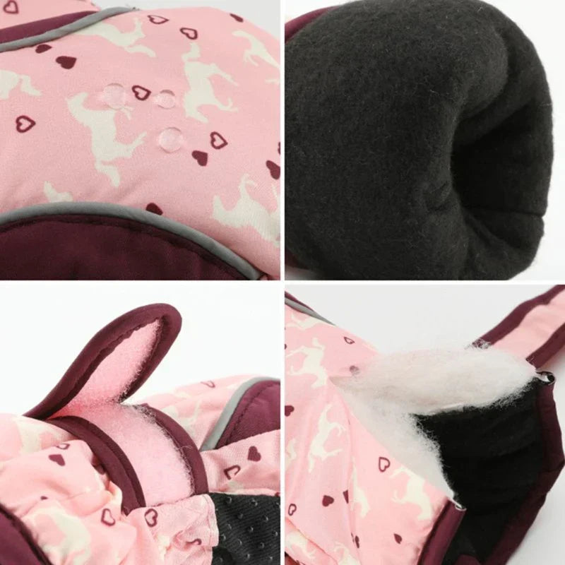 Kids Girls Boys Mittens Children Ski Gloves Thick