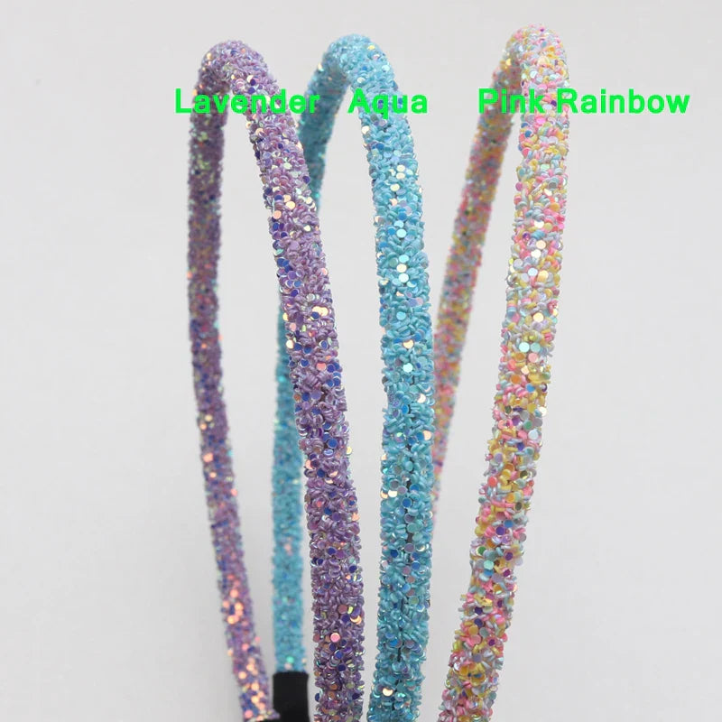 3 Piece New Girls Glitter Hair Accessories Kids