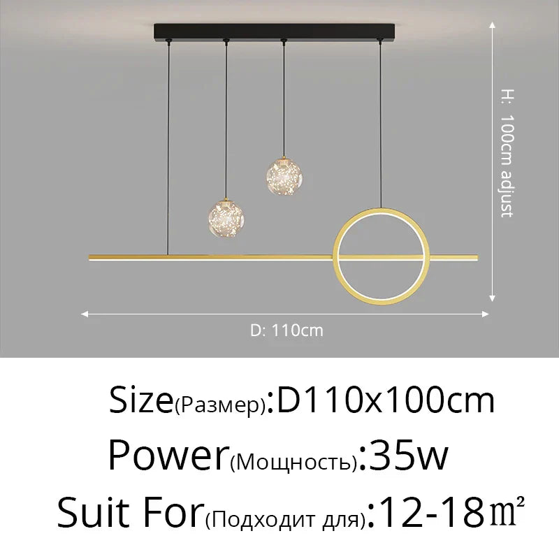 Nordic LED Pendant Lights Dining Table Kitchen Bedroom