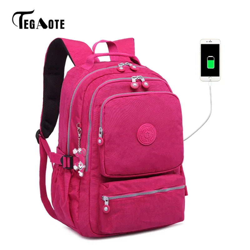 TEGAOTE Pencil Case Students Bolsa Famous Travel Nylon