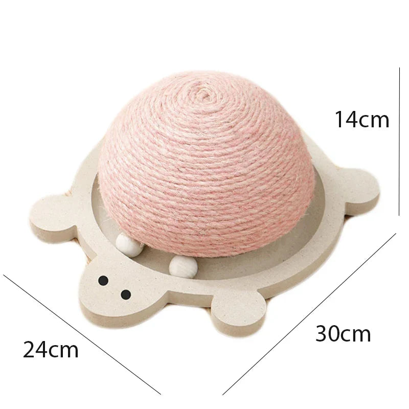 Sisal Cat Scratcher Board Mat Durable Ball Toys