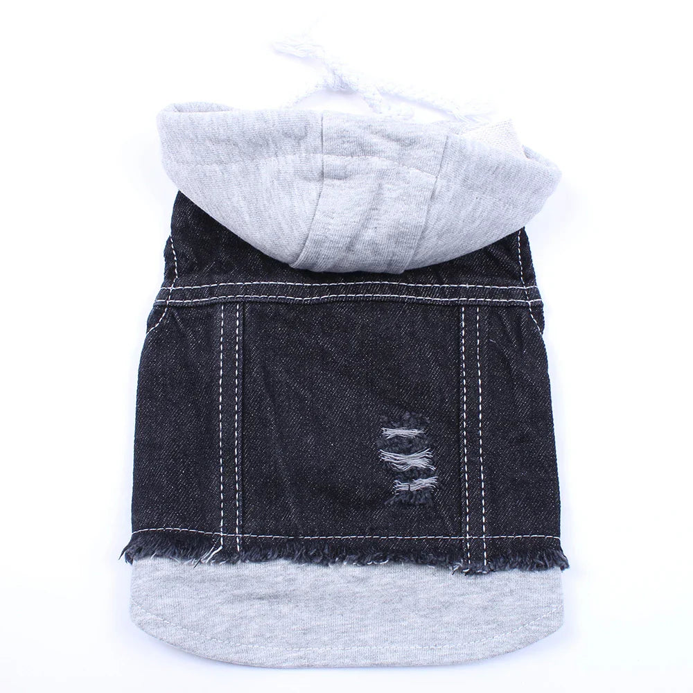 Dog Cat Jacket Vest Denim Pet Puppy Coat