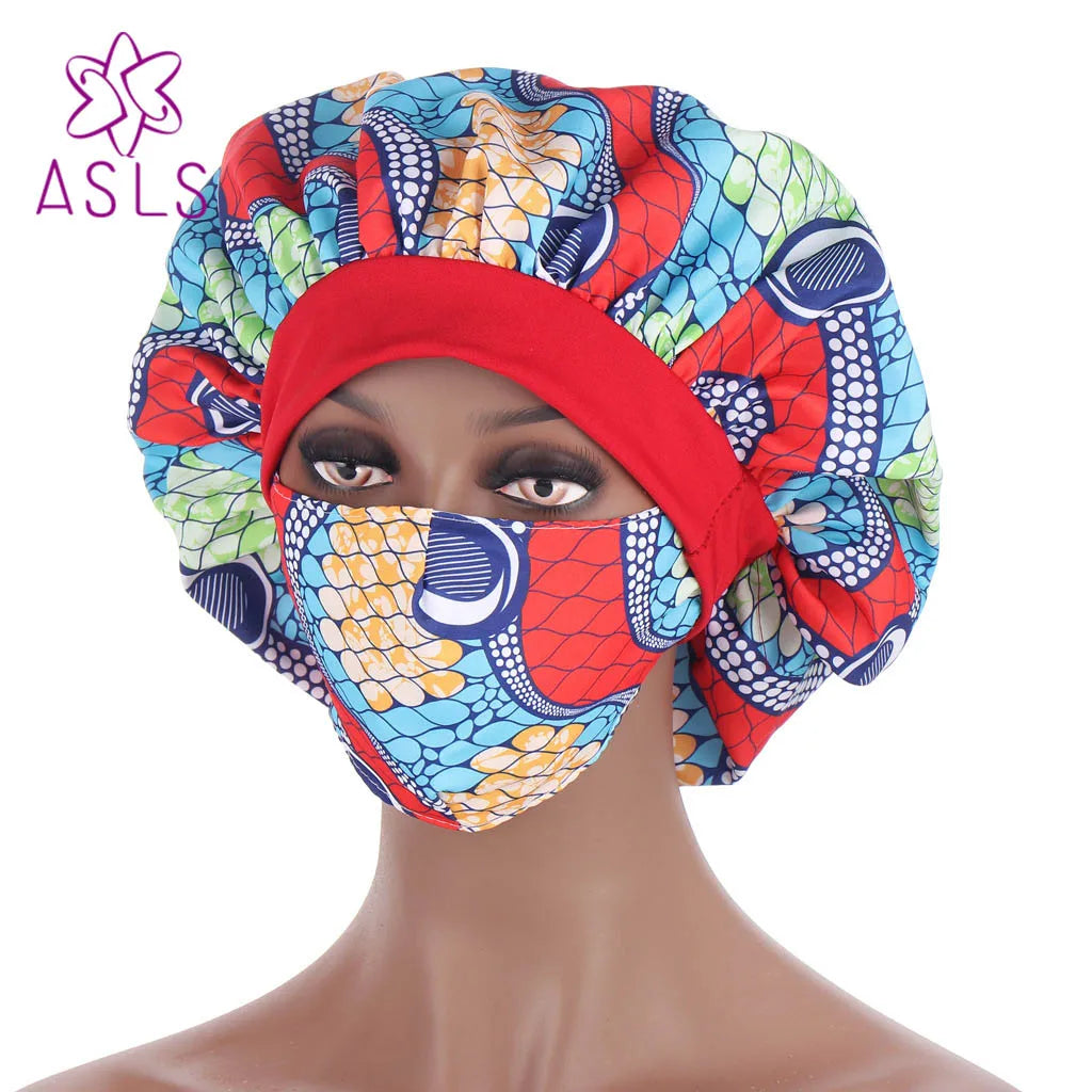 2021 New African pattern multicolor nightcap fashion mask