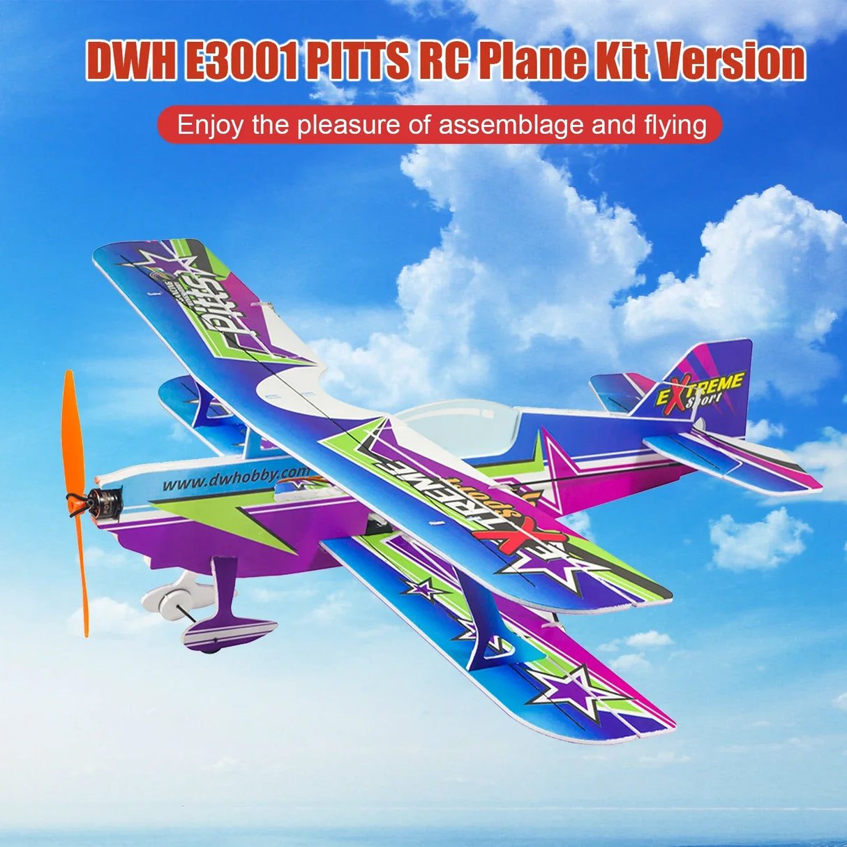 DWH E3005-154E PITTS RC Airplane Aircraft Foam Plane