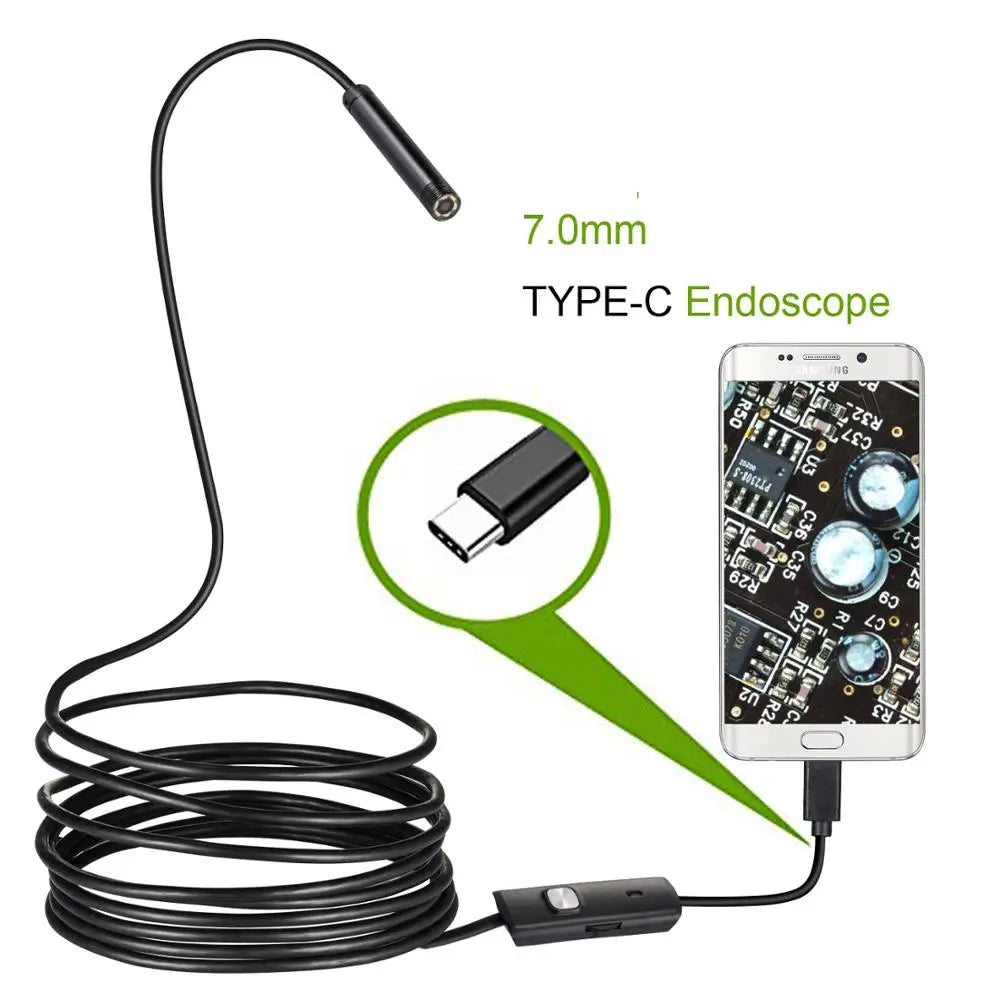 2M 1M 5.5mm 7mm Endoscope Camera Flexible IP67
