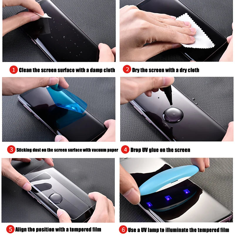 Full UV Glue Tempered Glass For Samsung Galaxy