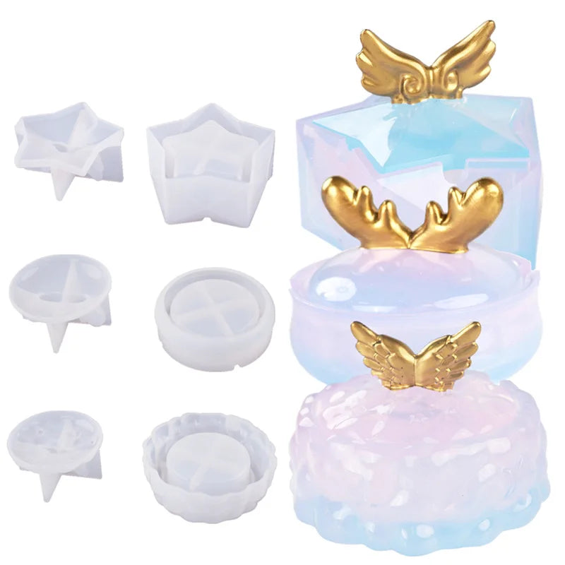 DIY Clouds Stars Ashtray Crystal Epoxy Resin Mold