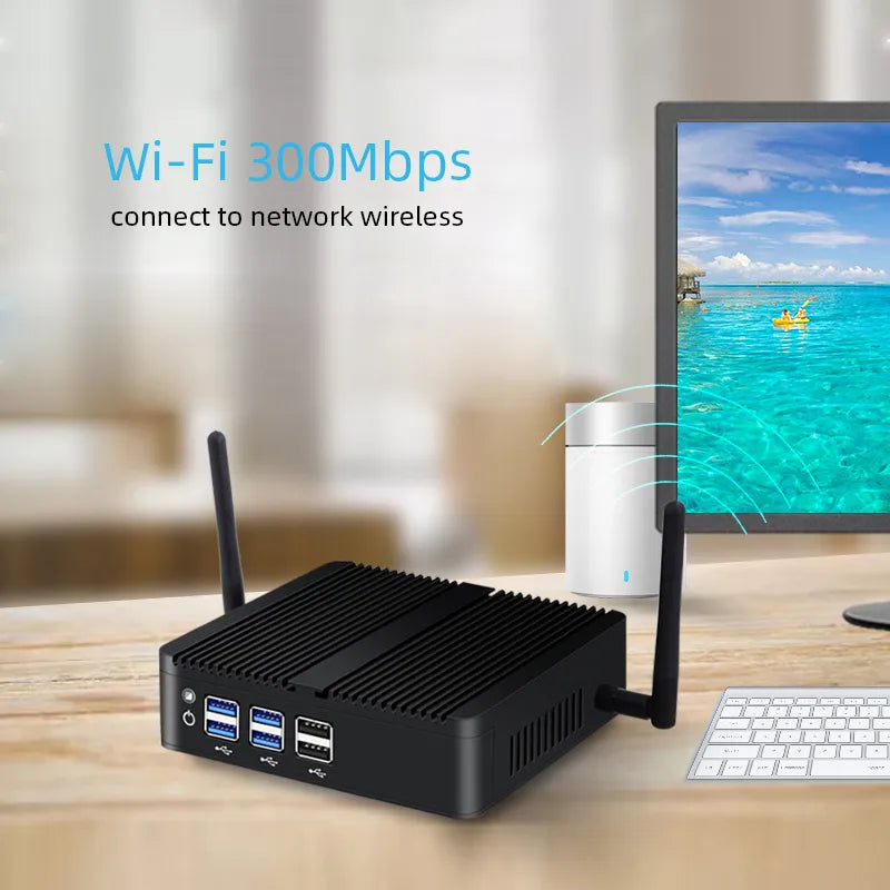 Fanless Mini PC Intel Core i7-4500U i5-4200U i3-4010U