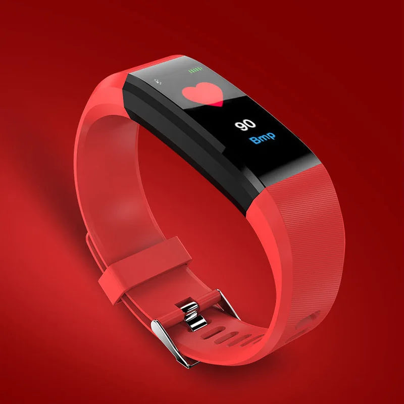115 Plus Waterproof Smart Watch Wristband Fitness Tracker