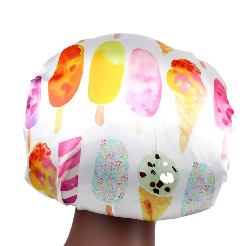 Wide Dome Satin Bonnet For Women Silky Head