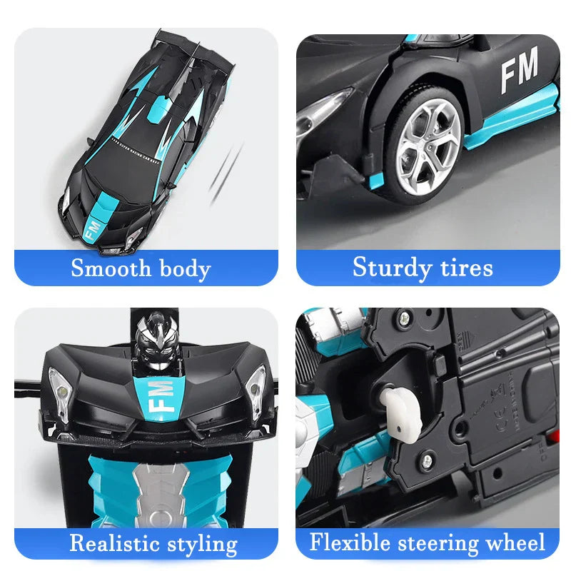 2IN1 Electric RC Car Transformation Robots One-key Deformation
