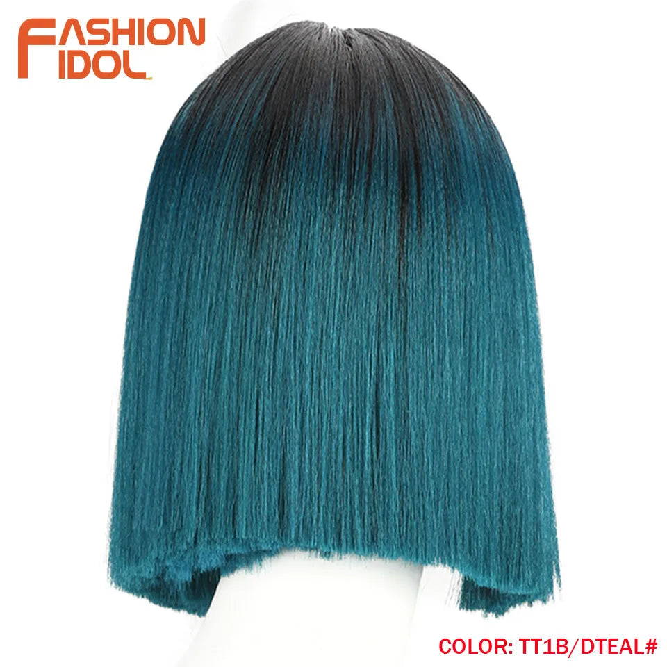 FASHION IDOL 10 Inch Bob Wigs Straight Hair