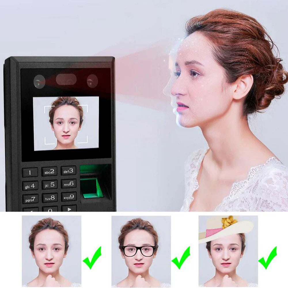 2.8 inch TFT Biometric Face Door USB Password