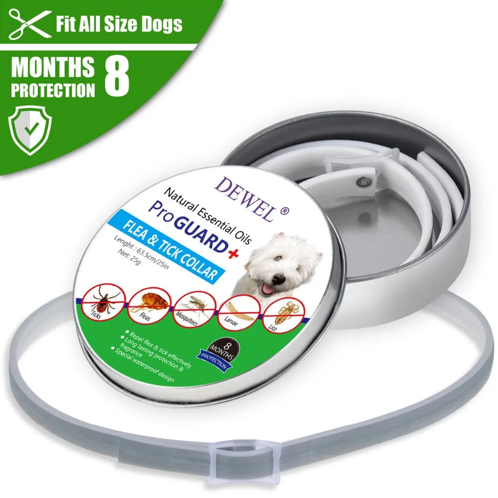 Pets Dog Cat Adjustable Anti-parasites Collars Mite Protection