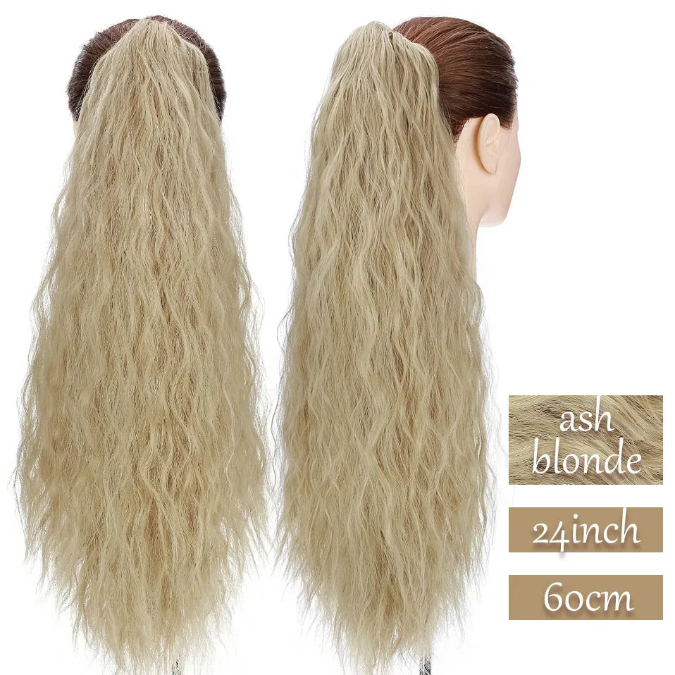 S-noilite Synthetic Long Wavy Fake Ponytail Extension Hair