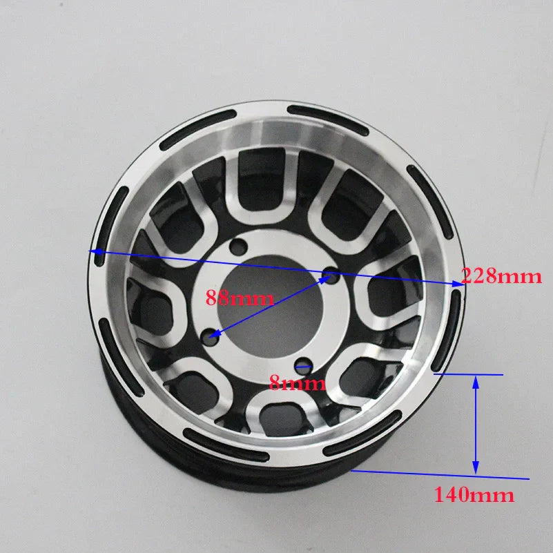 Size 8 Inch Bearing Wheel Hub ATV Aluminum Rims Use19X7.00-8 Tyre 20x7-8 21x7-8 Vacuum Tires for Go-kart Four Motorcycle