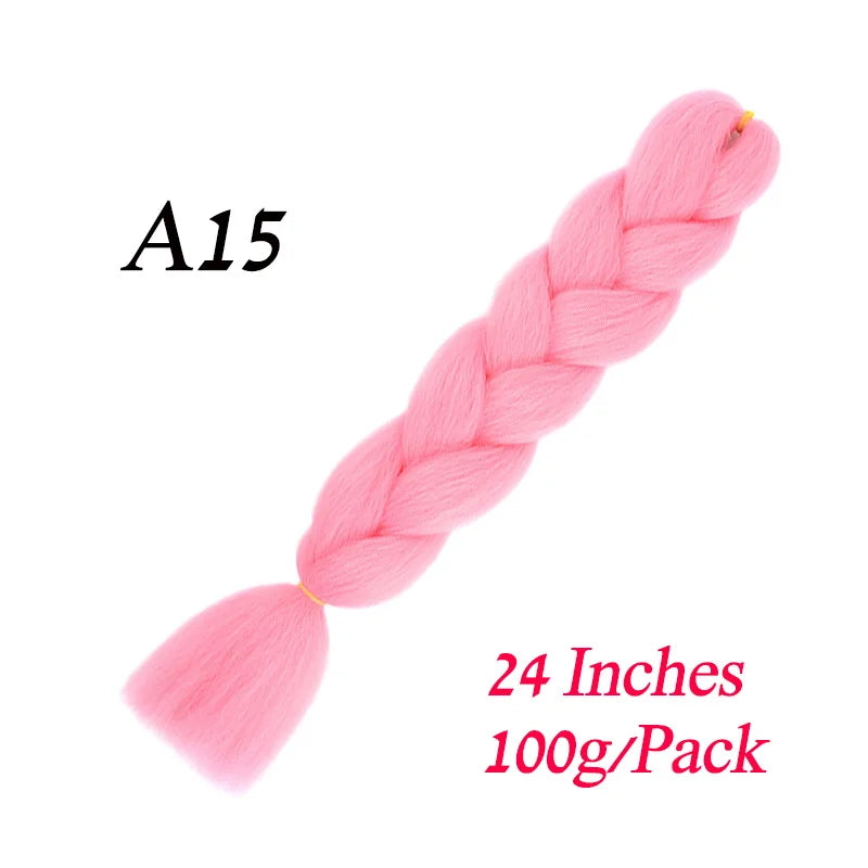 Synthetic Jumbo Braiding Hair Extension 24 " Heat