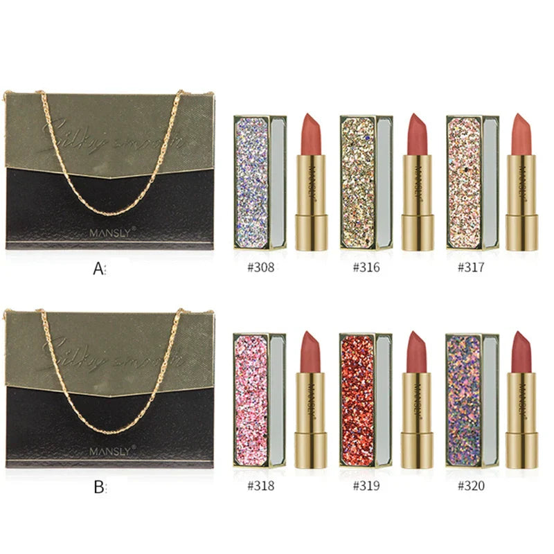 New Velvet Mist Style Star Matte Lipstick Makeup