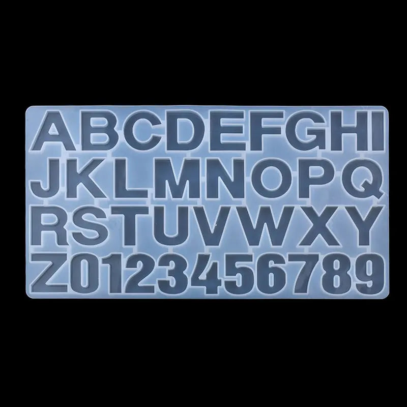 Alphabet Resin Molds Kit Backward Letter Number Silicone