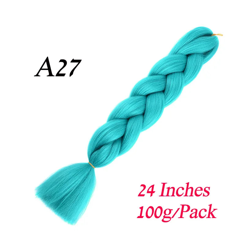 Synthetic Jumbo Braiding Hair Extension 24 " Heat