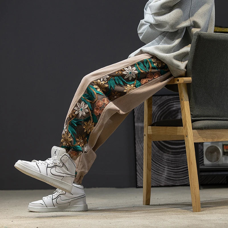 Spring Autumn Fashion Plus Size Casual Pants Men