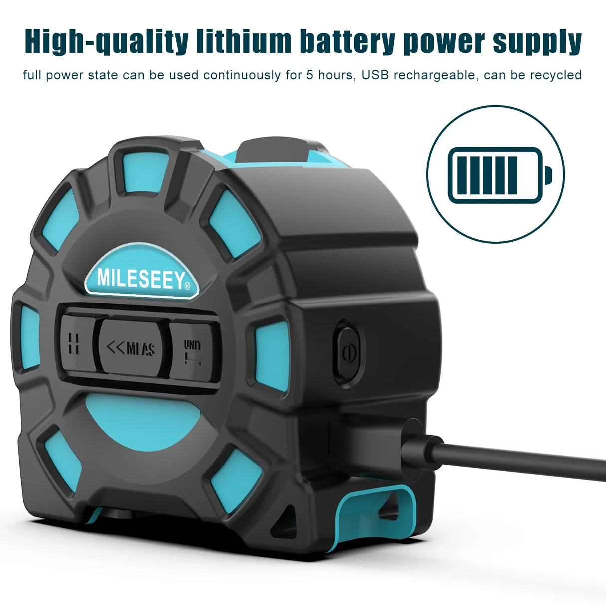 Mileseey DT11 Laser Tape Measure,40M 2-In-1 Digital Laser