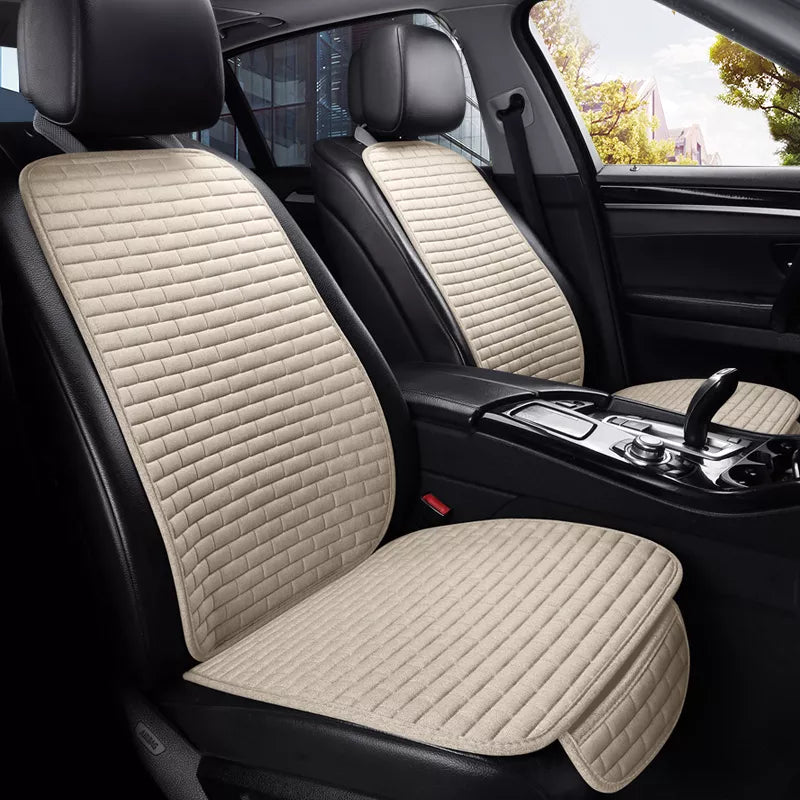 Car seat cover front/Rear Flax Seat Protect Cushion