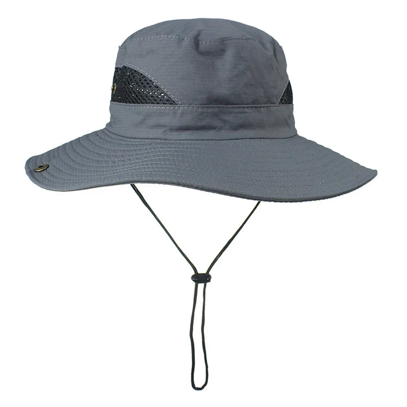 New Outdoor Men Hats Fishing Cap Solid Color