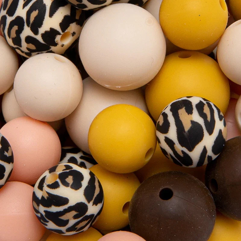 Bopoobo 200Pcs Silicone Beads Baby Teething Food Grade