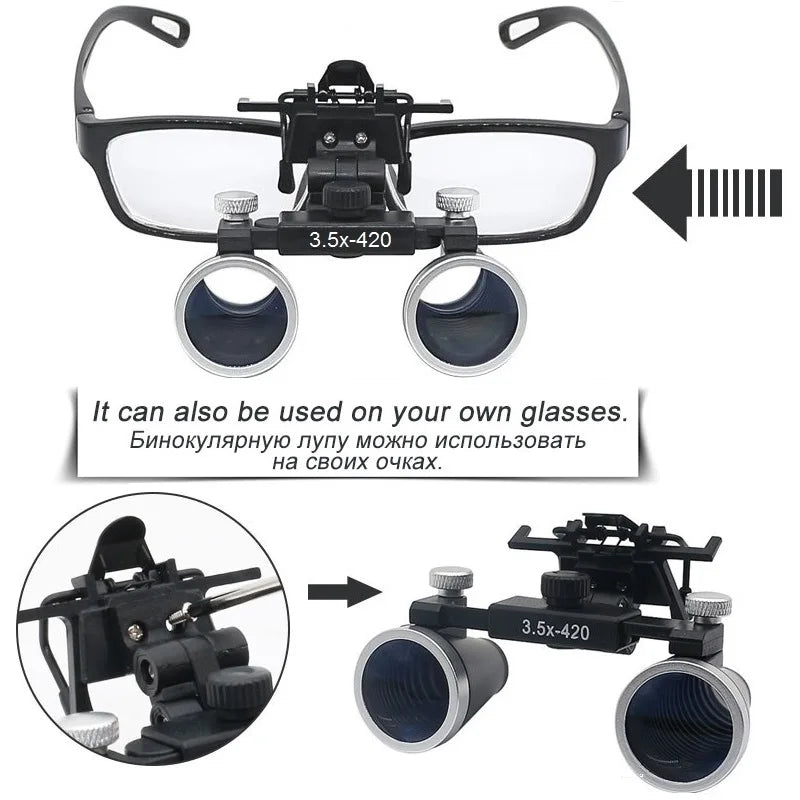 Dentistry Binocular Magnifier 2.5X 3.5X Ultra-lightweight Optical Loupes