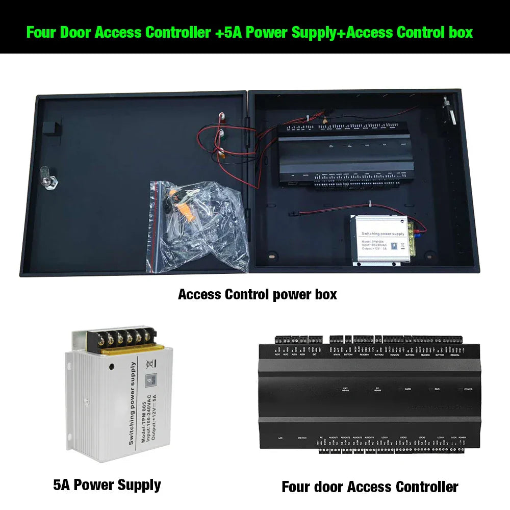 1 2 4 door Security Access Controller with