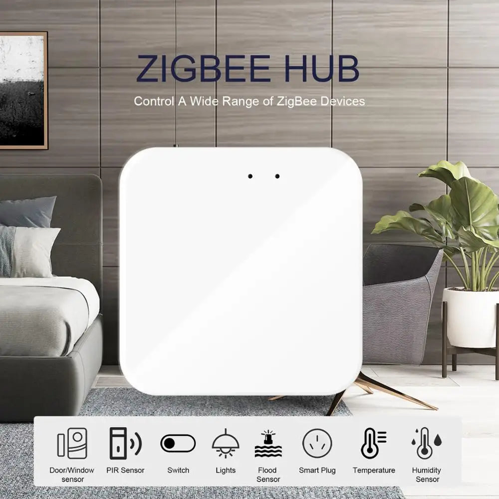Tuya ZigBee Gateway Bridge, Wired/Wireless Smart Hub, Smart