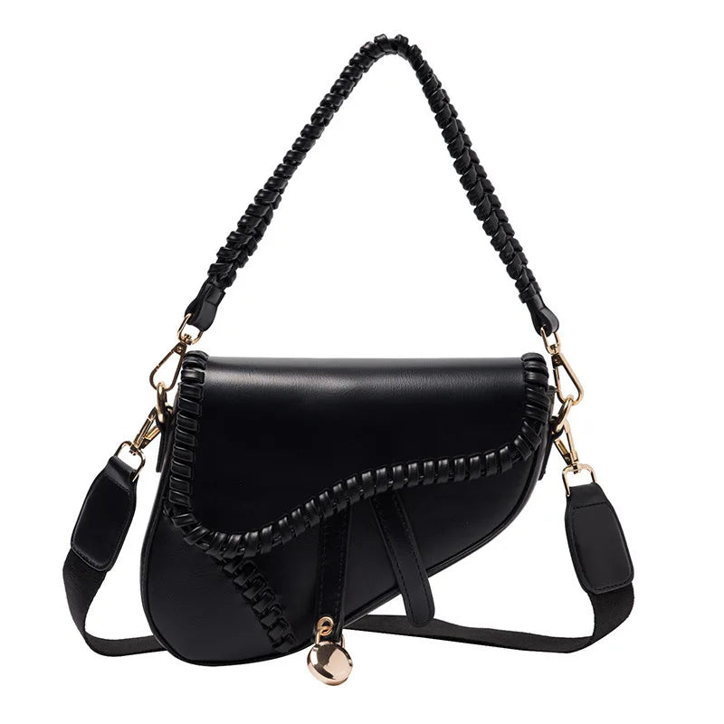 Fashion Saddle Women Bag One Shoulder Handle Trend