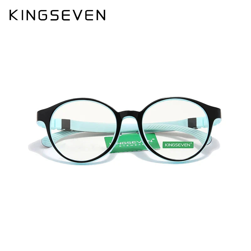 KINGSEVEN Children S Size 43mm Anti-blue Square Blue