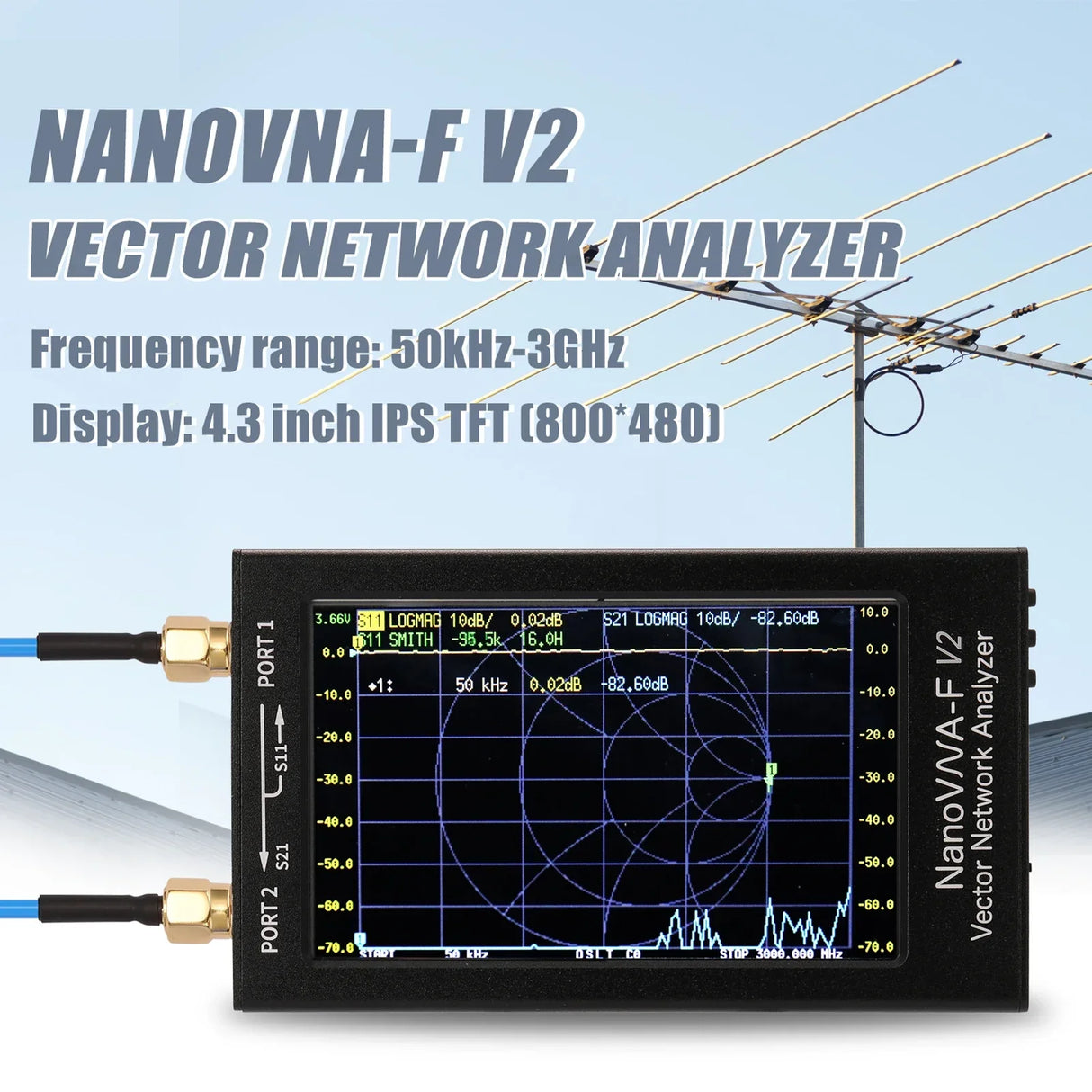 S-A-A-2 NanoVNA-F V2 Vector Network Analyzer Digital Nano