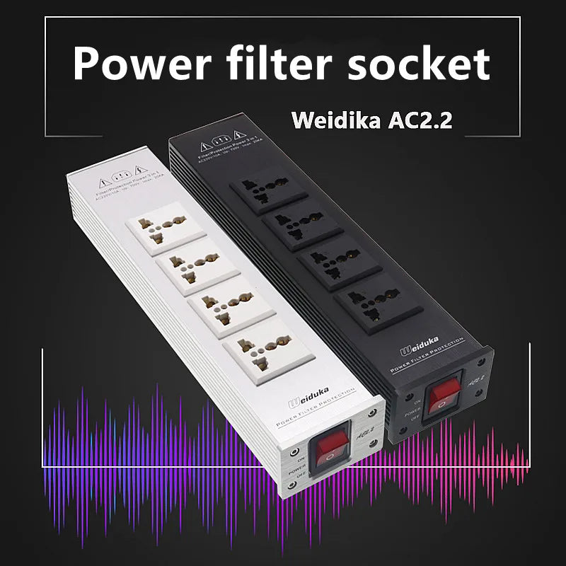 Power Filter Audio Noise Purifier Socket 1500W 10A