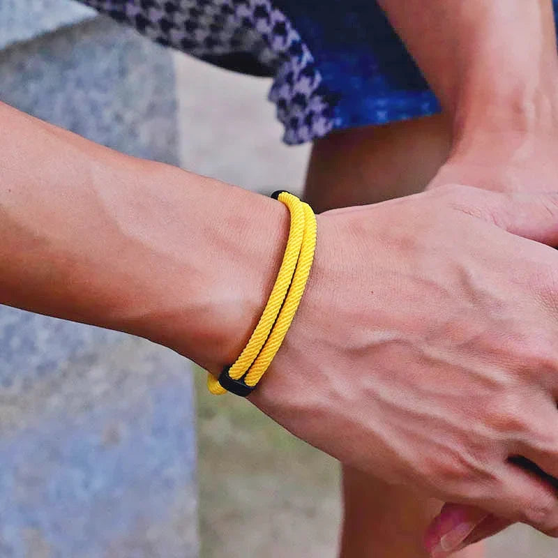 Adjustable Rope Bracelet Men Women Minimalist Friendship Braclet