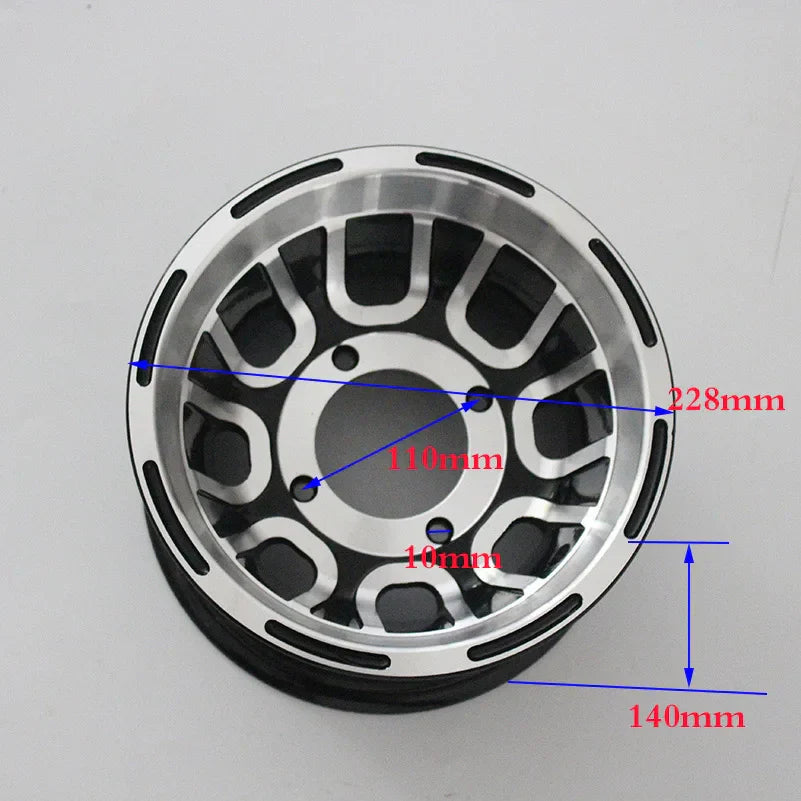 Size 8 Inch Bearing Wheel Hub ATV Aluminum Rims Use19X7.00-8 Tyre 20x7-8 21x7-8 Vacuum Tires for Go-kart Four Motorcycle