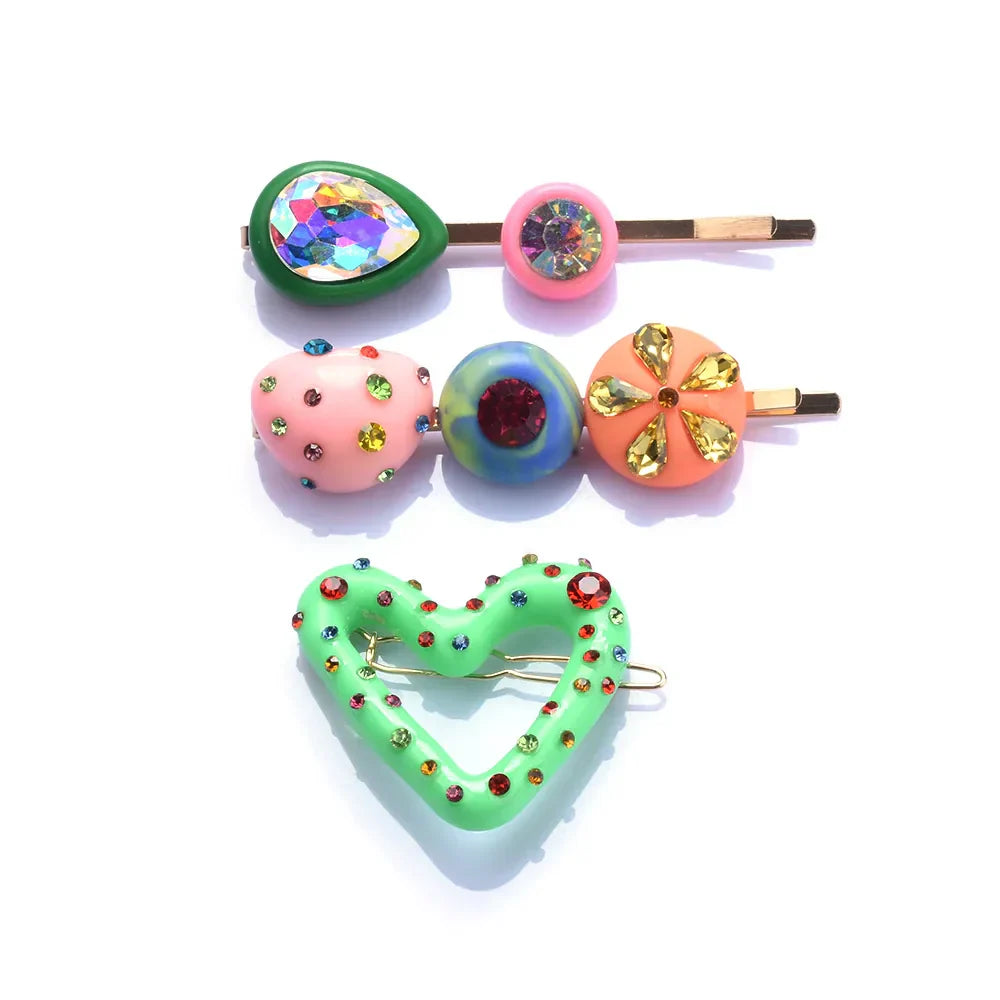 2024 New Fashion Colorful Acrylic Resin Crystal Rhinestones