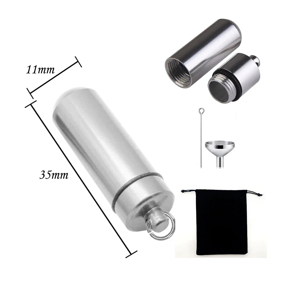 Lovely Pet Paw Cylinder Cremation Pendant Jewelry Ashes